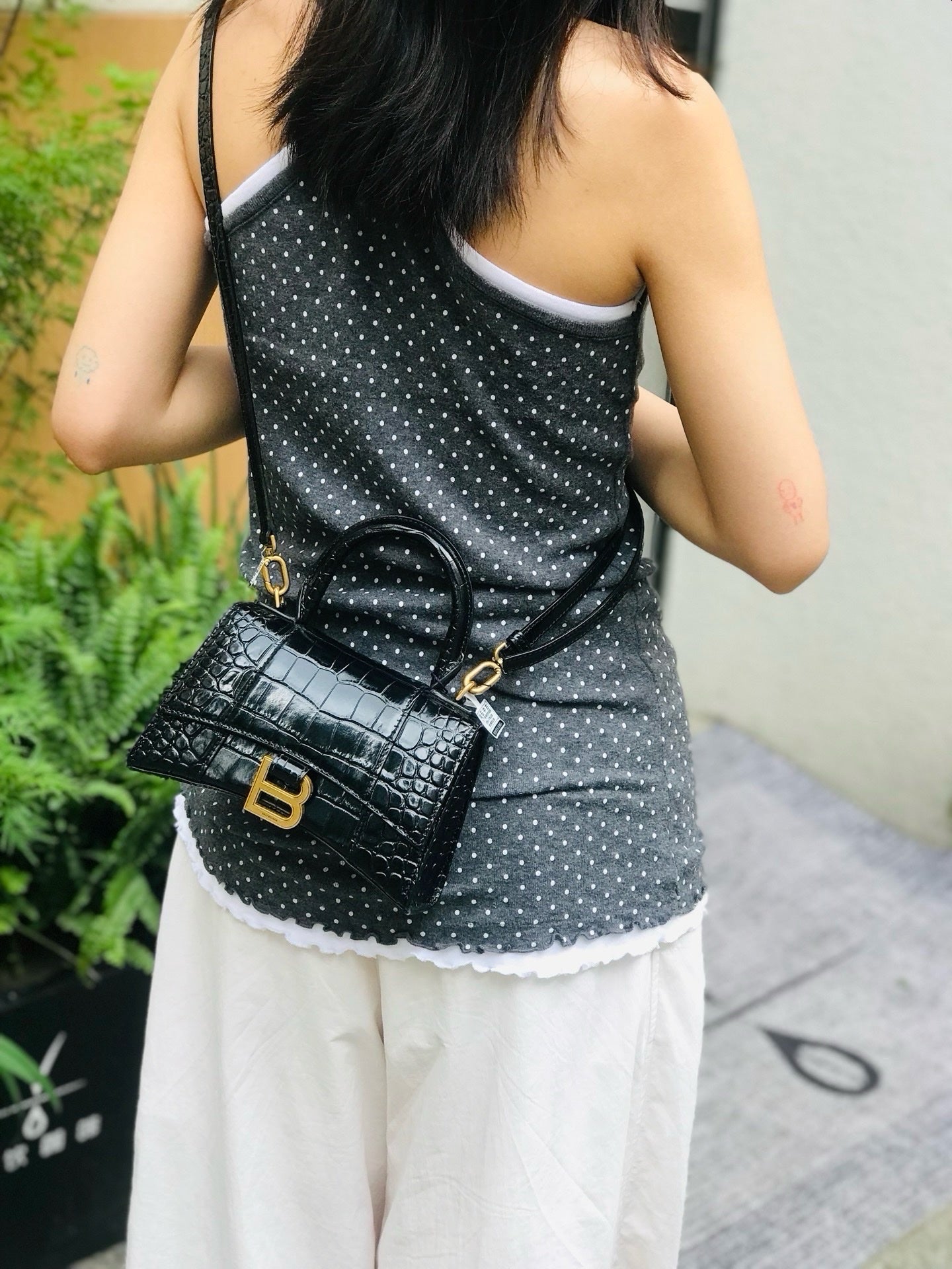 Balenciaga - Hourglass - Leather - Black - (mini)