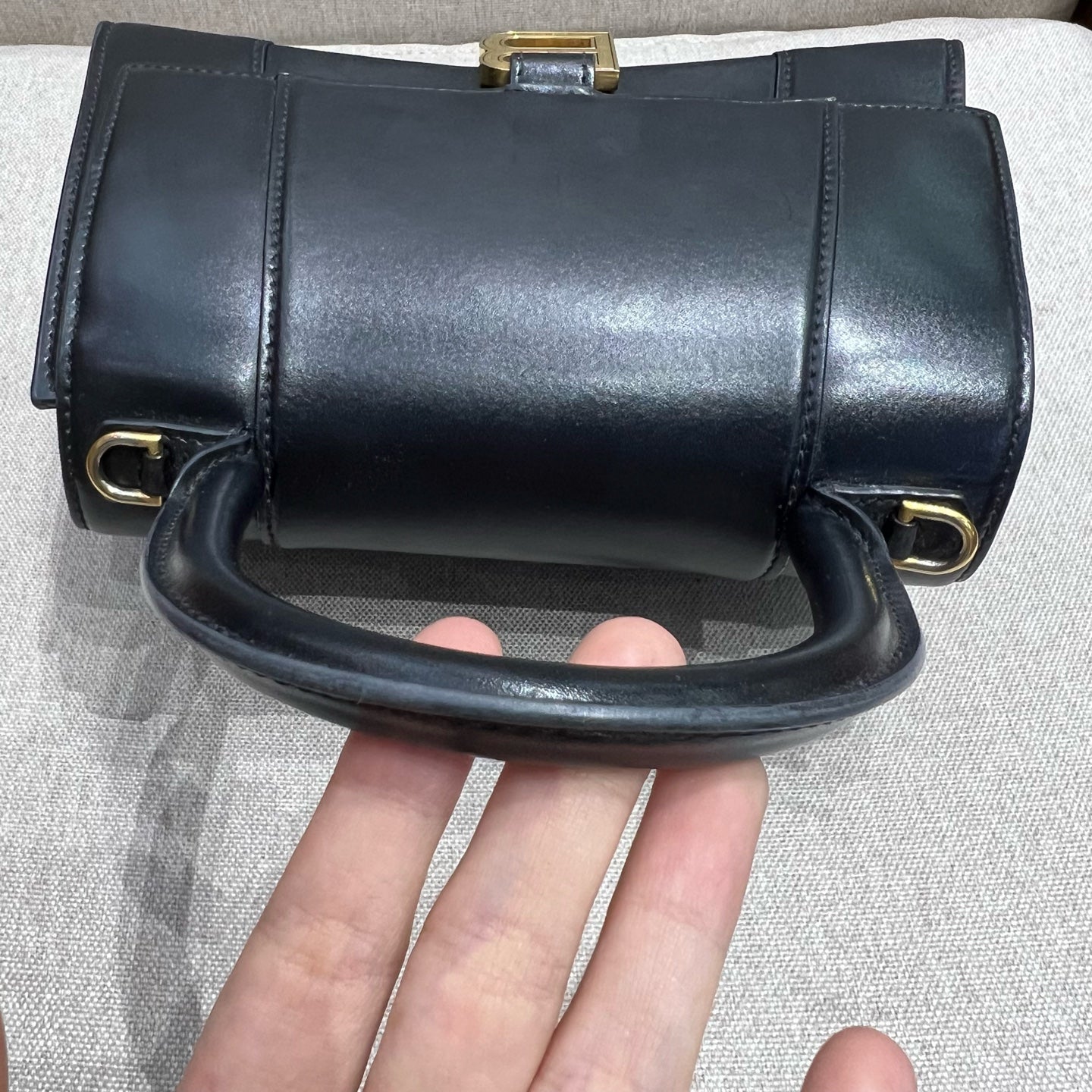 Balenciaga - Hourglass - Leather - Black - (mini)