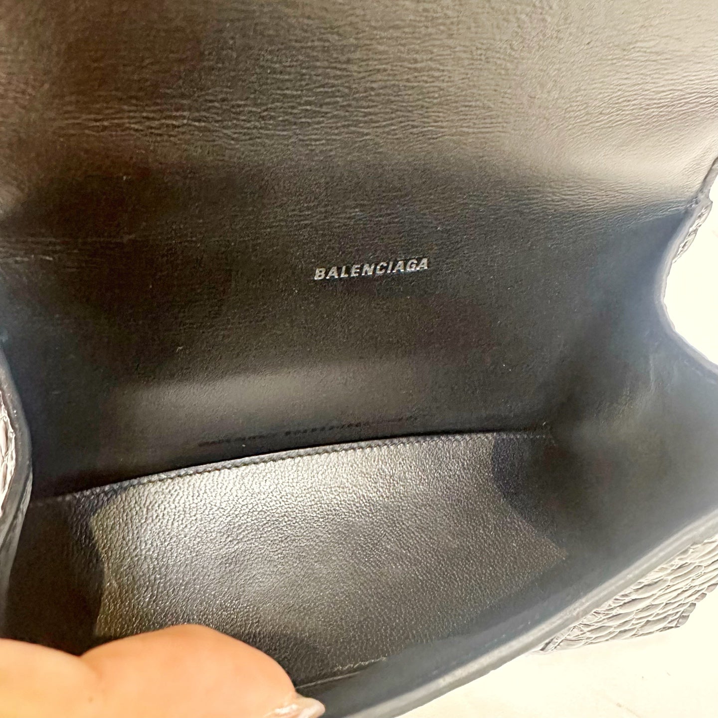 Balenciaga - Hourglass - Leather - Black - (mini)