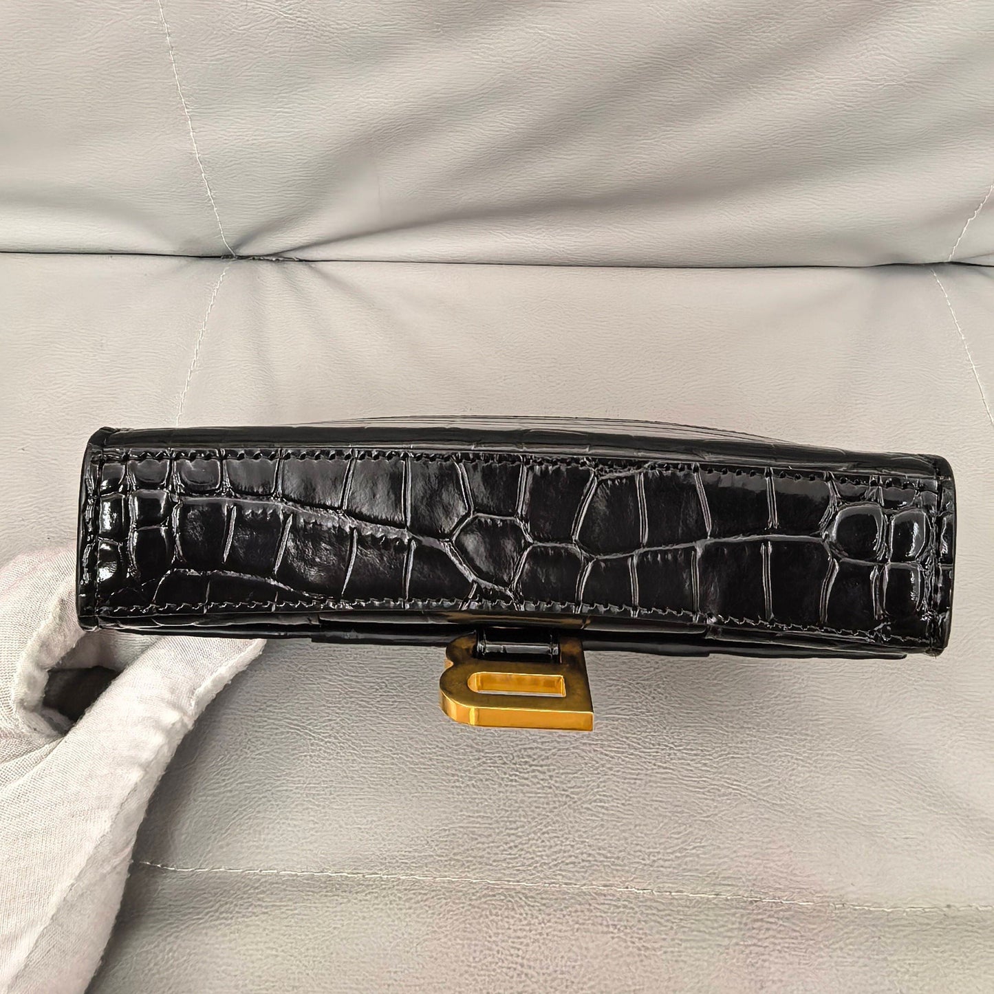 Balenciaga - Hourglass - Leather - Black - (mini)