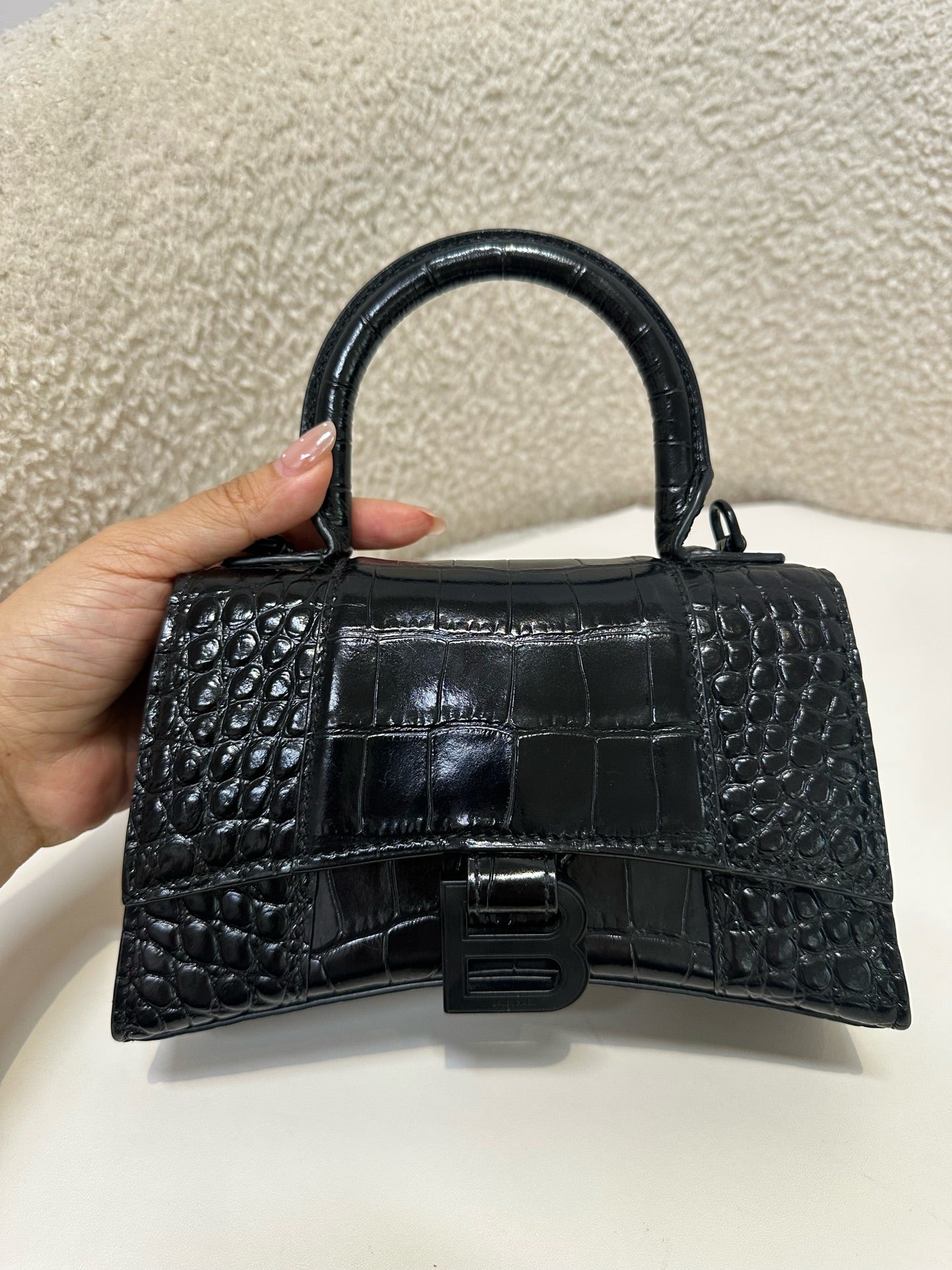 Balenciaga - Hourglass - Leather - Black - (mini)