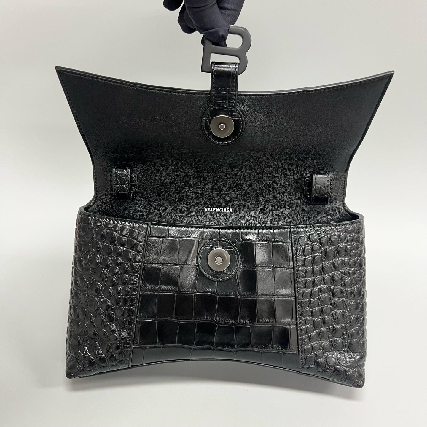 Balenciaga - Hourglass - Leather - Black - (mini)