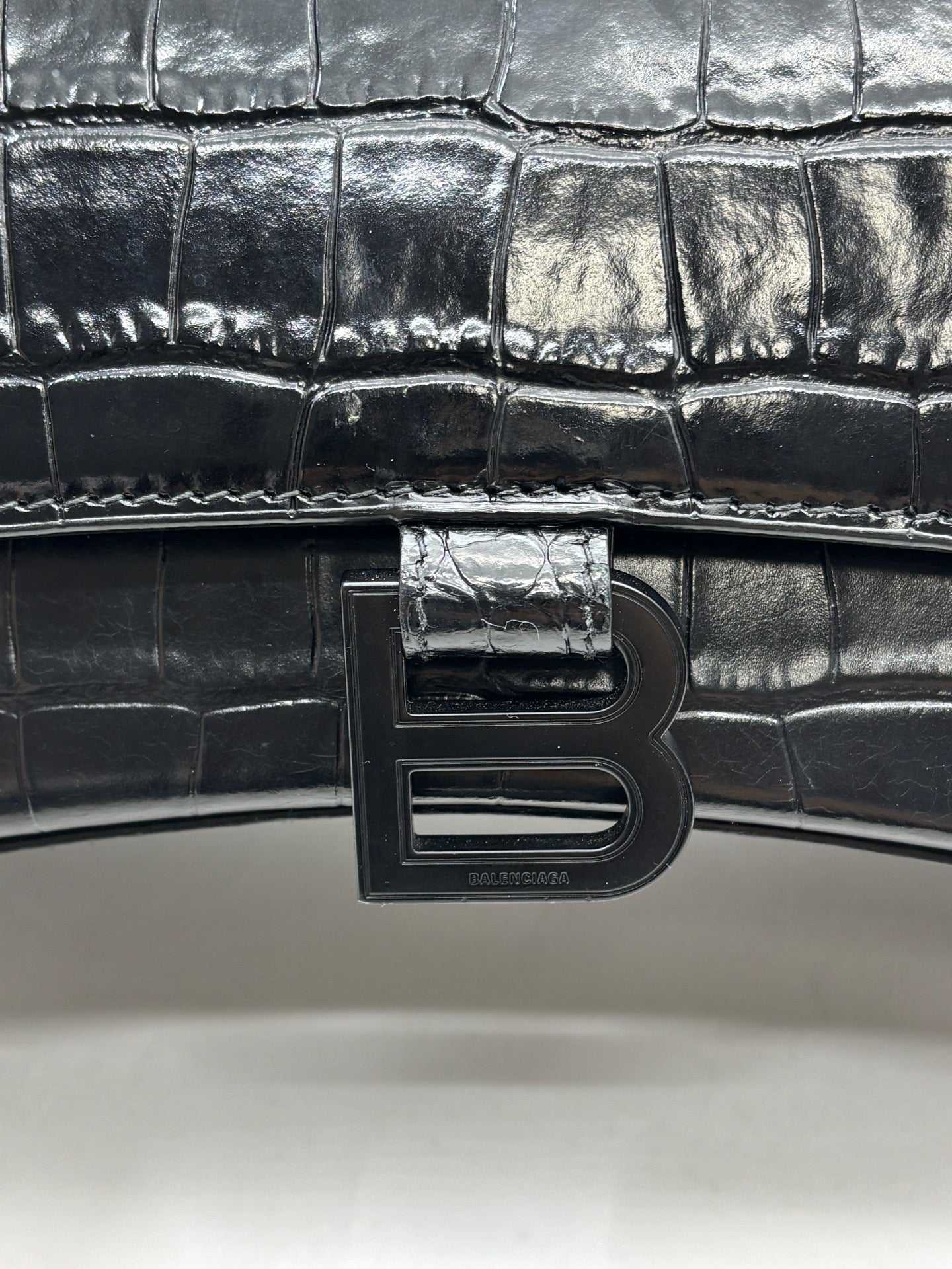 Balenciaga - Hourglass - Leather - Black - (mini)