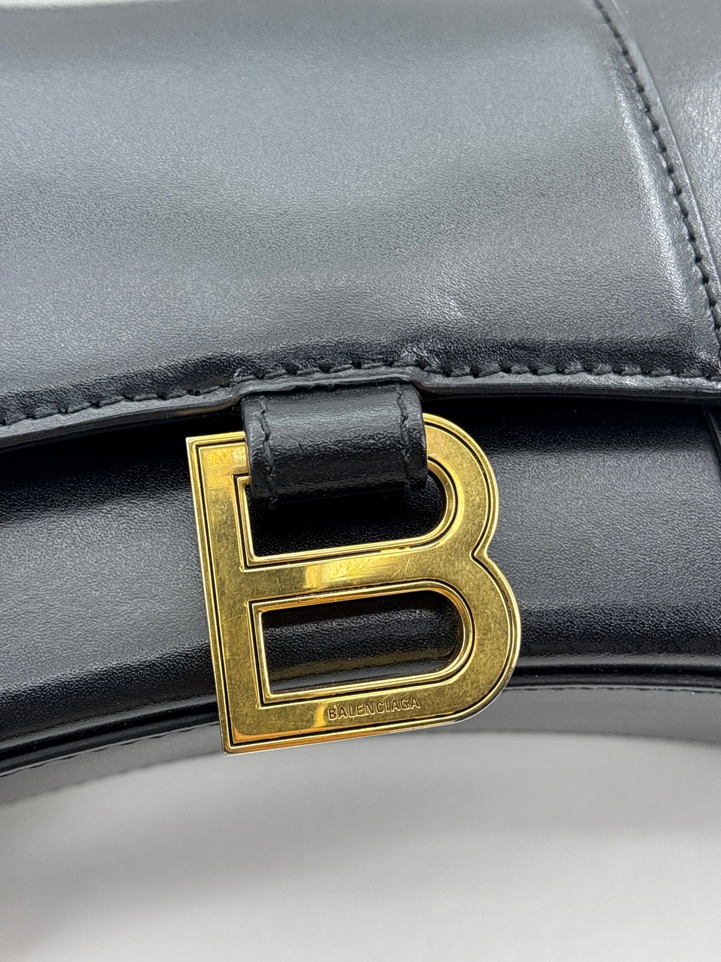 Balenciaga - Hourglass - Leather - Black - (mini)