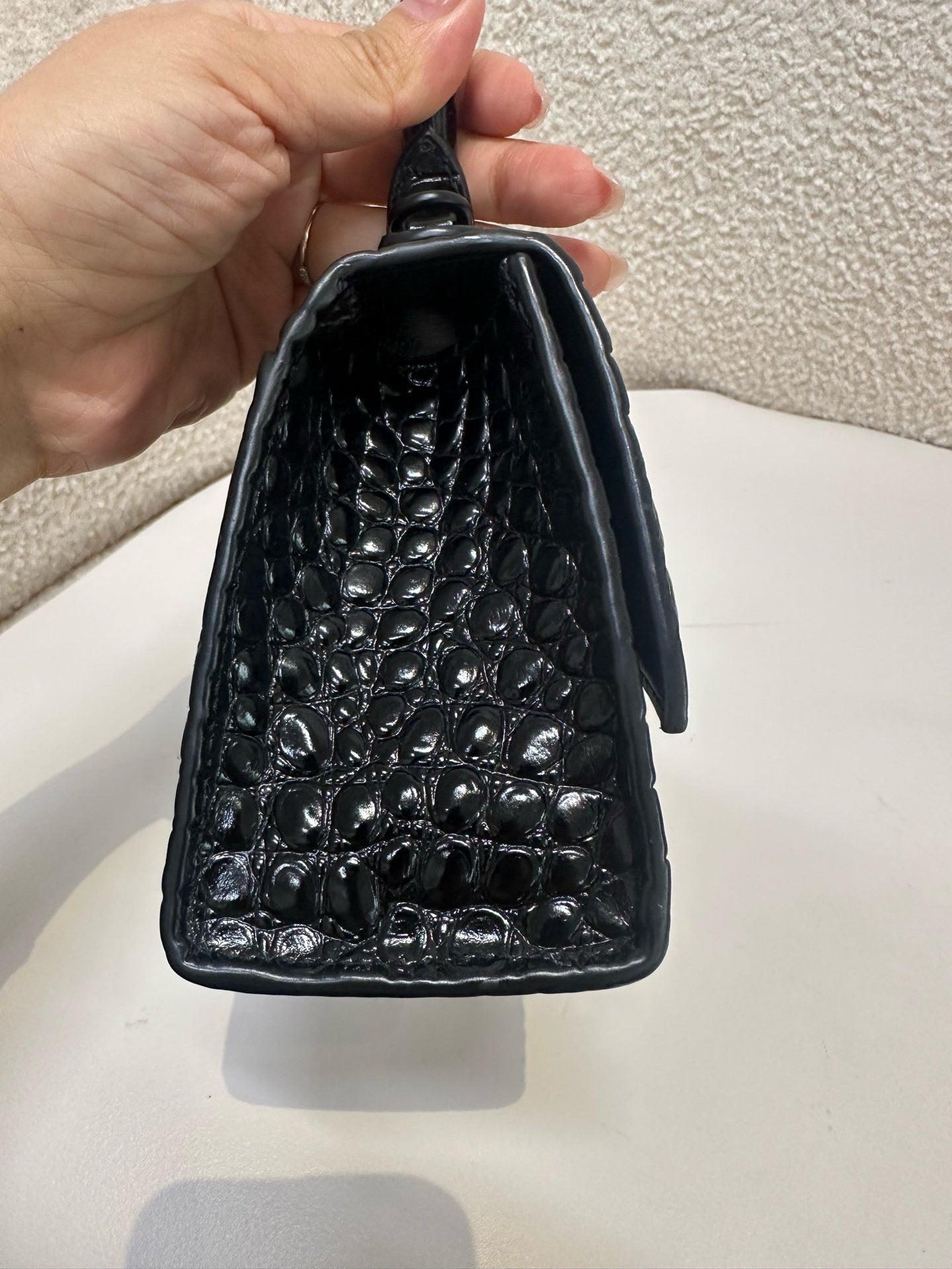 Balenciaga - Hourglass - Leather - Black - (mini)