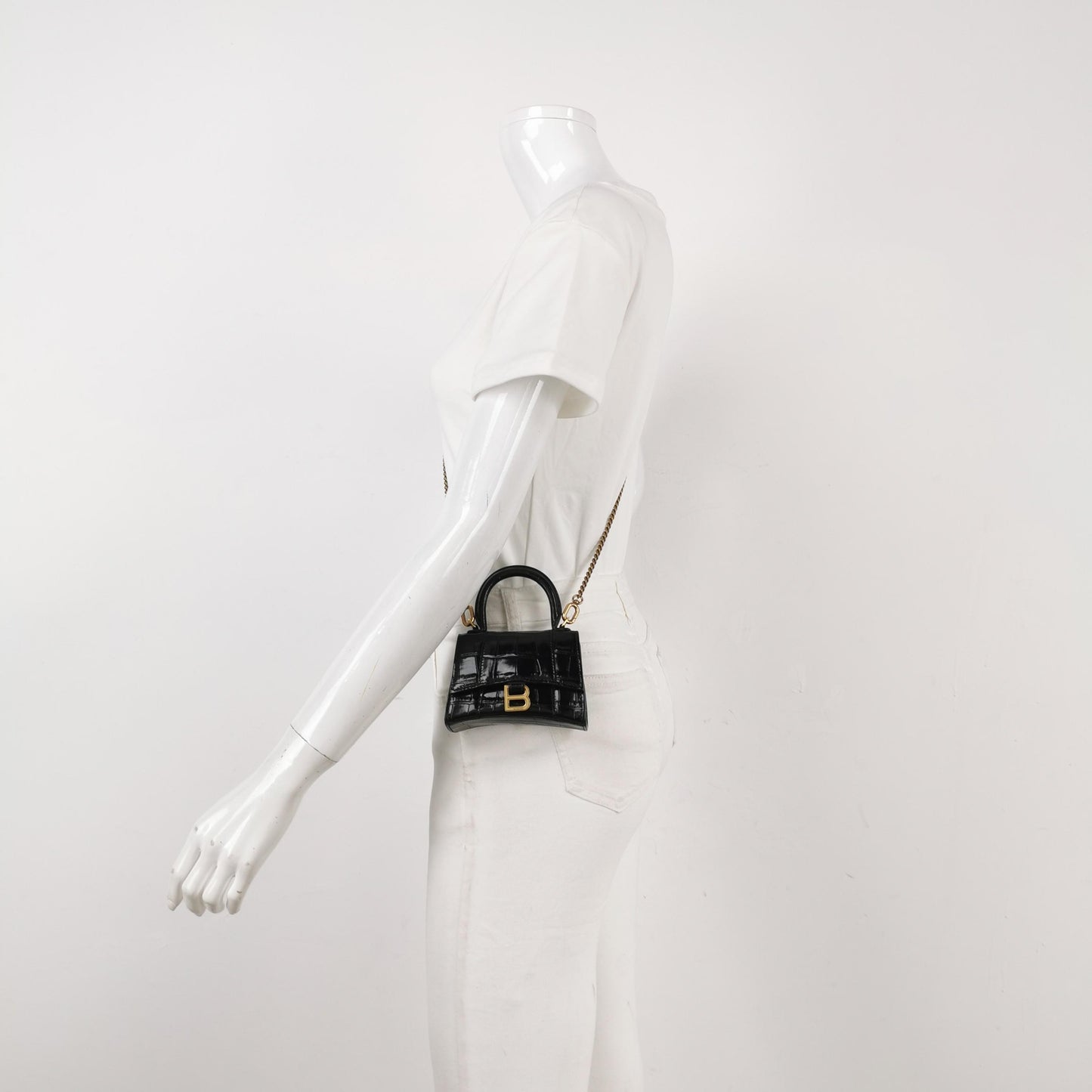 Balenciaga - Hourglass - Leather - Black - (mini)