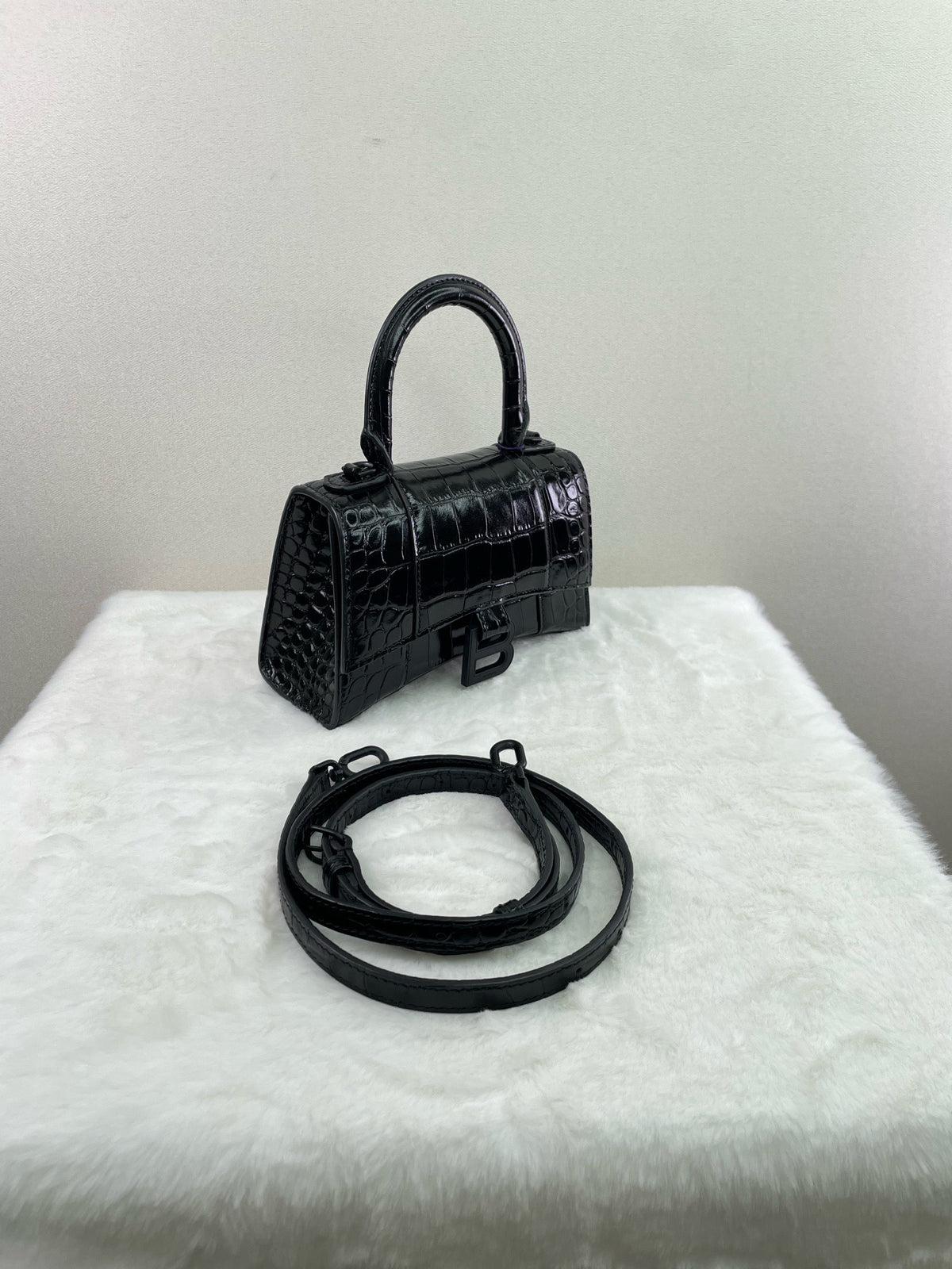 Balenciaga - Hourglass - Leather - Black - (mini)