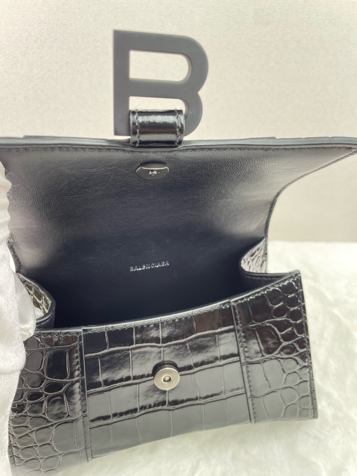 Balenciaga - Hourglass - Leather - Black - (mini)