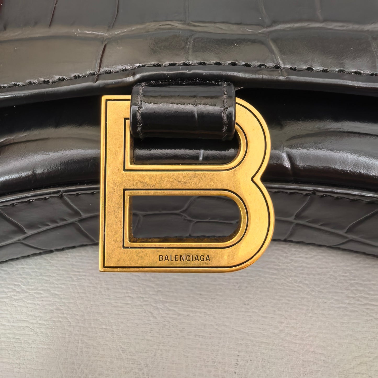 Balenciaga - Hourglass - Leather - Black - (mini)