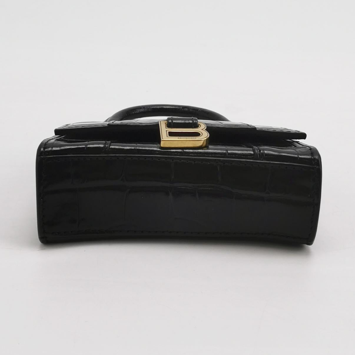 Balenciaga - Hourglass - Leather - Black - (mini)