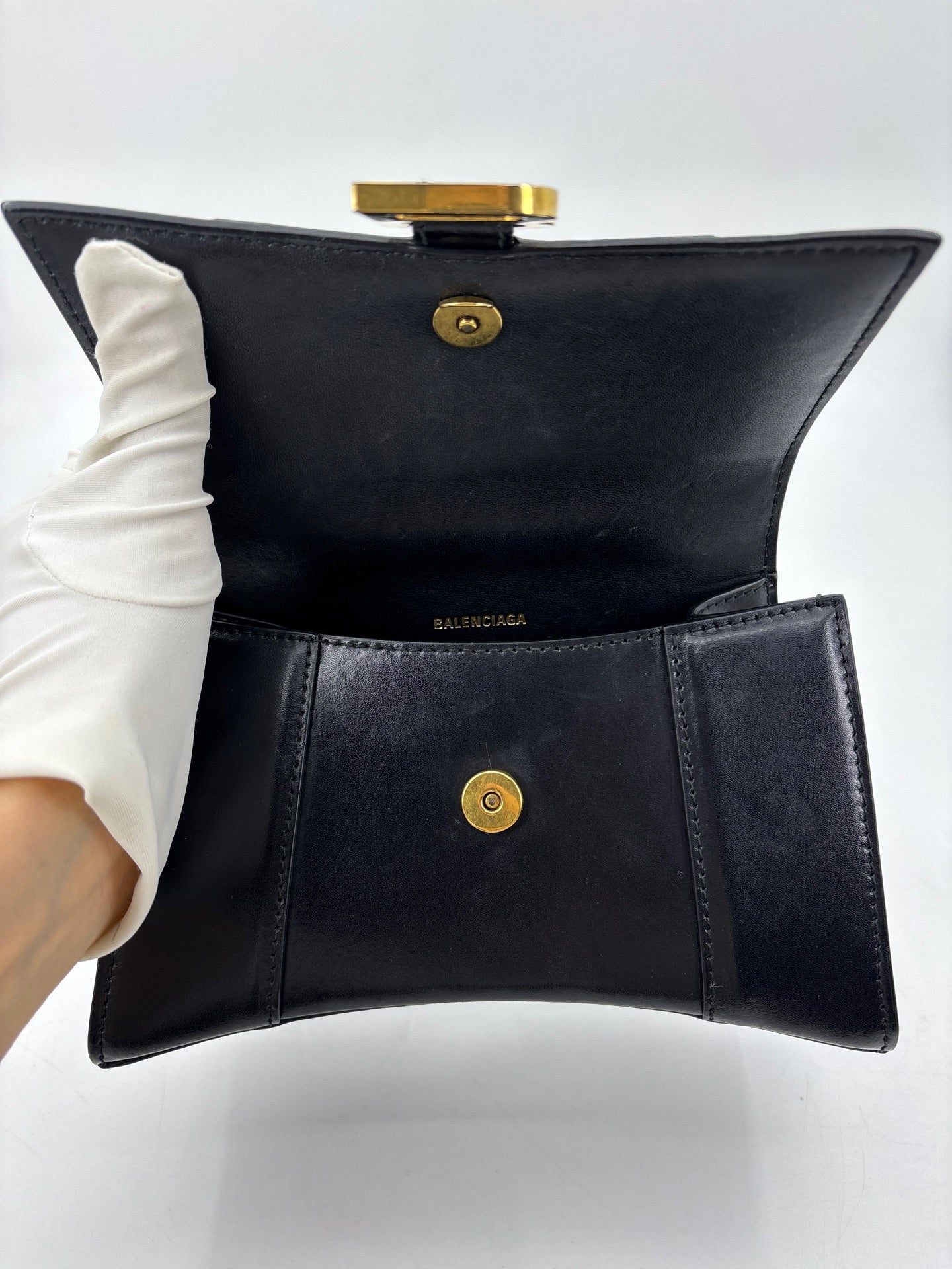 Balenciaga - Hourglass - Leather - Black - (mini)