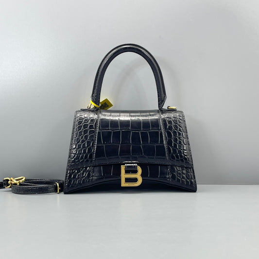 Balenciaga - Hourglass - Leather - Black - (small)