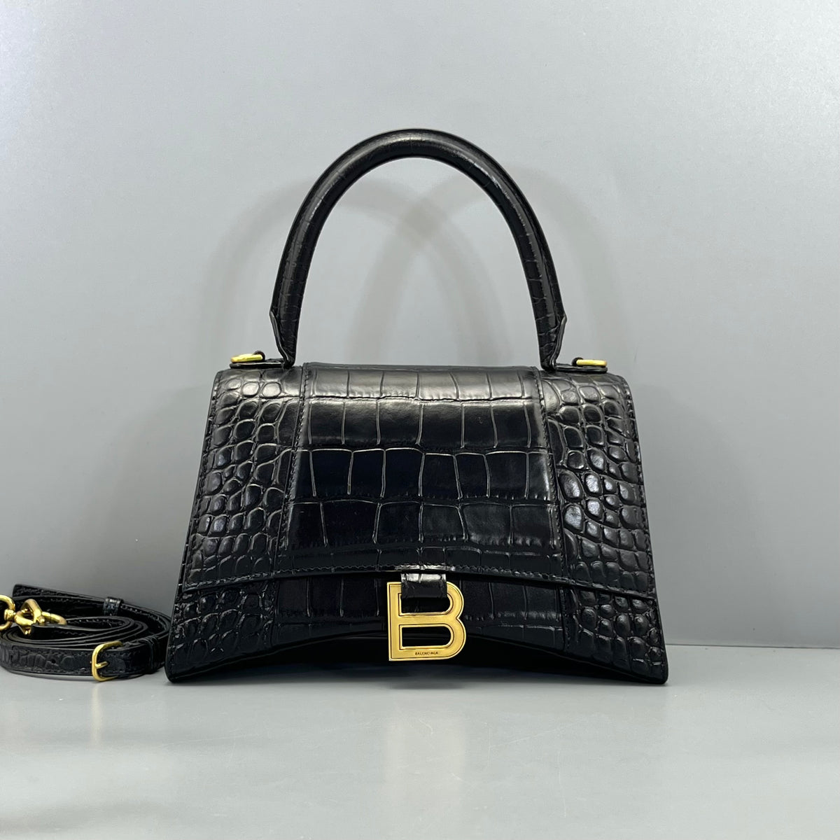 Balenciaga - Hourglass - Leather - Black - (small)