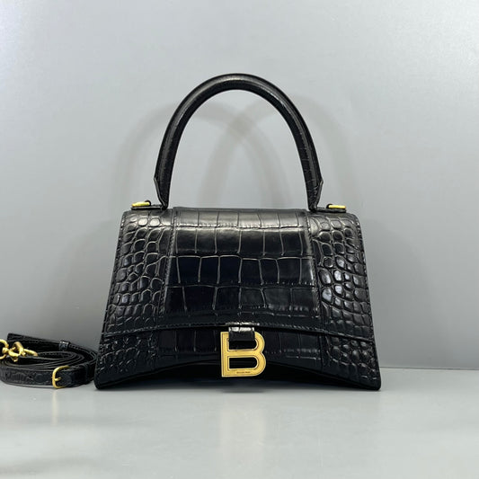 Balenciaga - Hourglass - Leather - Black - (small)