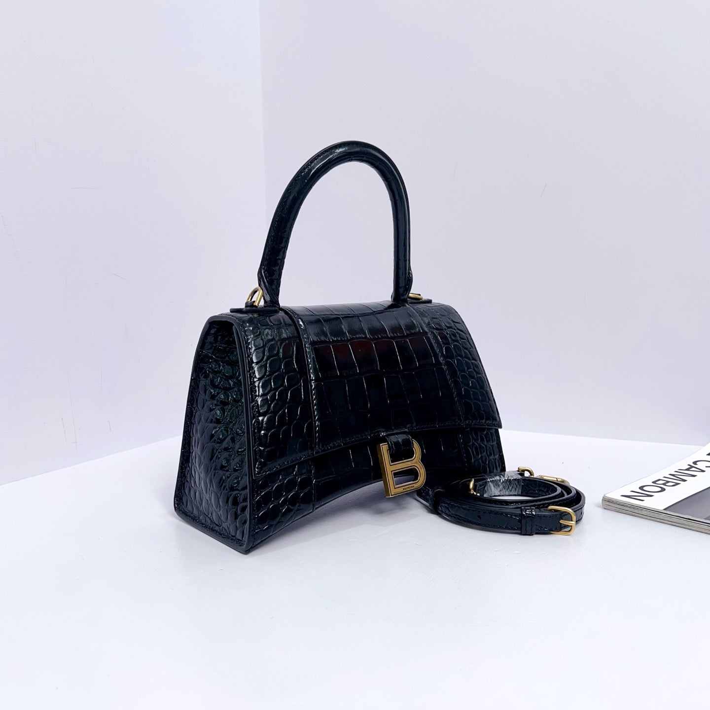 Balenciaga - Hourglass - Leather - Black - (small)