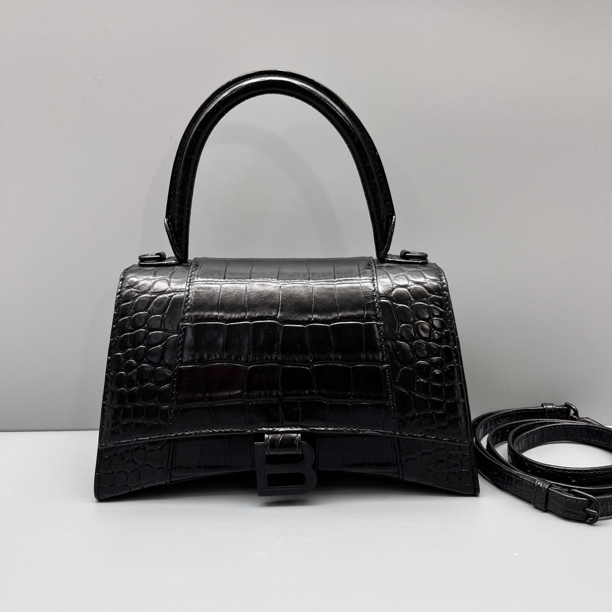 Balenciaga - Hourglass - Leather - Black - (small)
