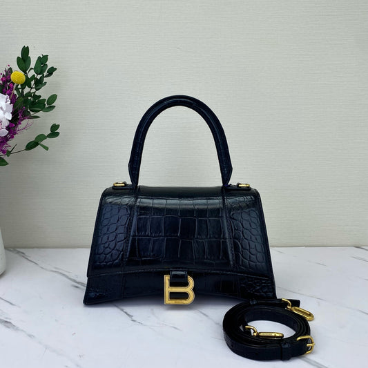 Balenciaga - Hourglass - Leather - Black - (Small)