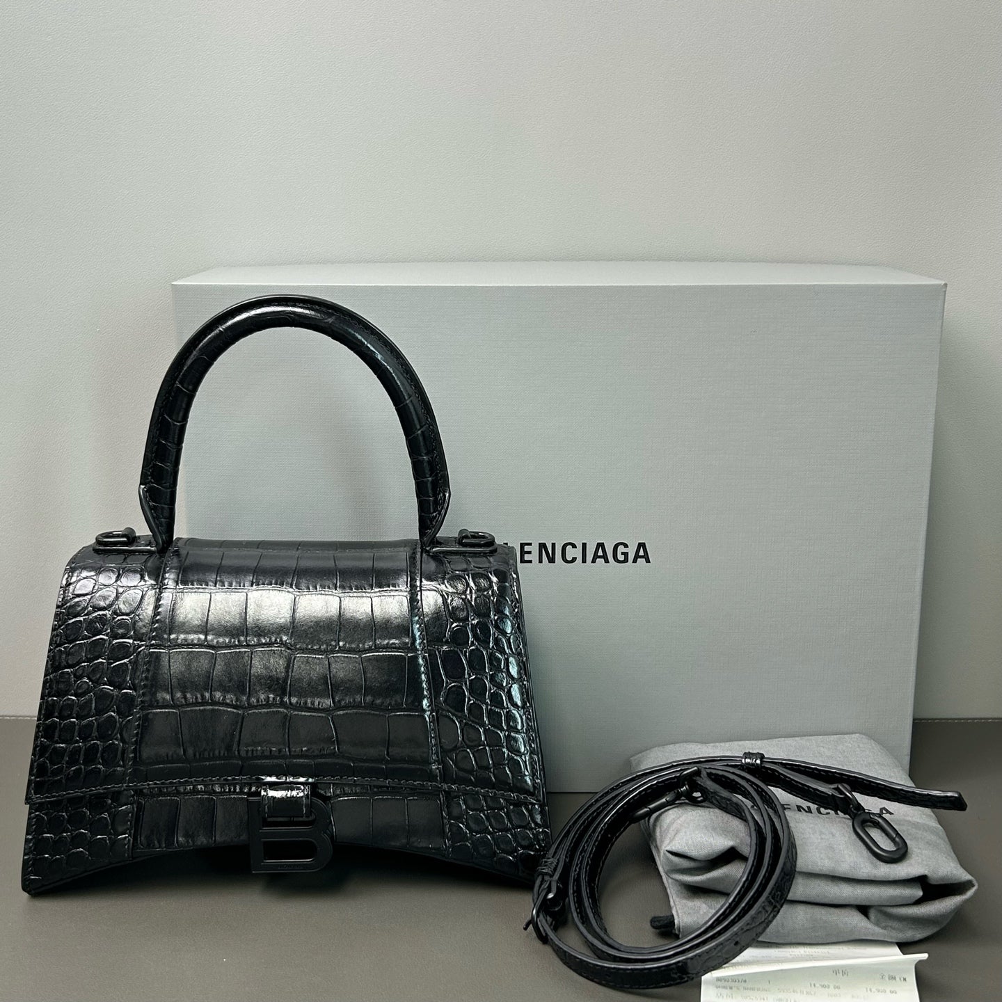Balenciaga - Hourglass - Leather - Black - (small)