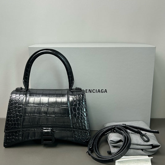 Balenciaga - Hourglass - Leather - Black - (small)