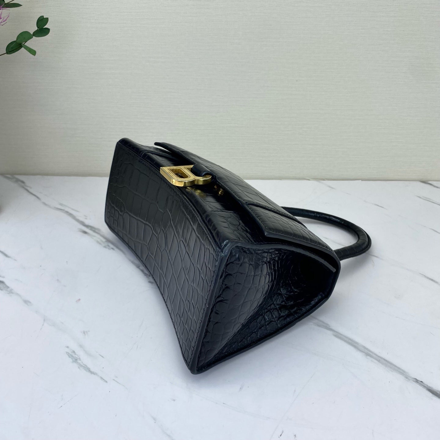 Balenciaga - Hourglass - Leather - Black - (Small)