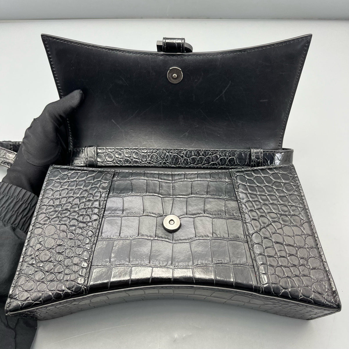 Balenciaga - Hourglass - Leather - Black - (small)