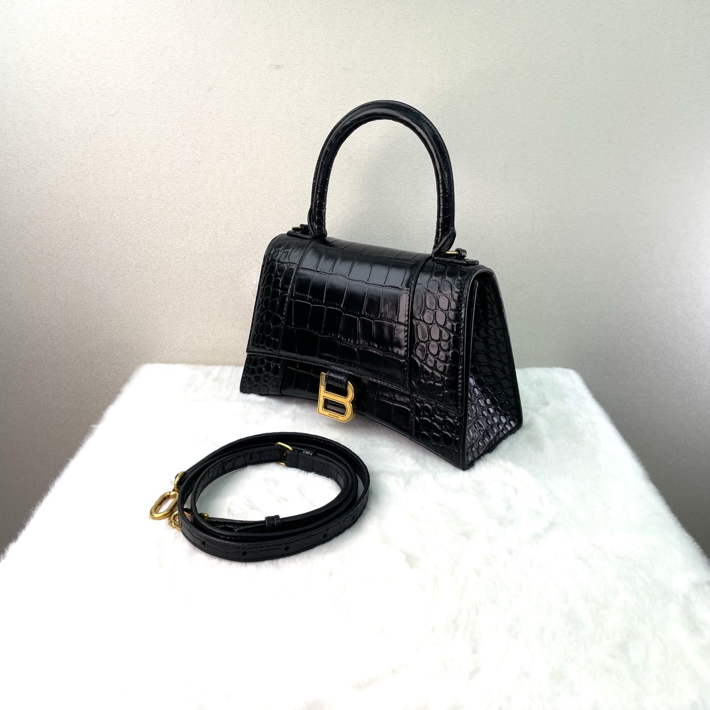 Balenciaga - Hourglass - Leather - Black - (small)