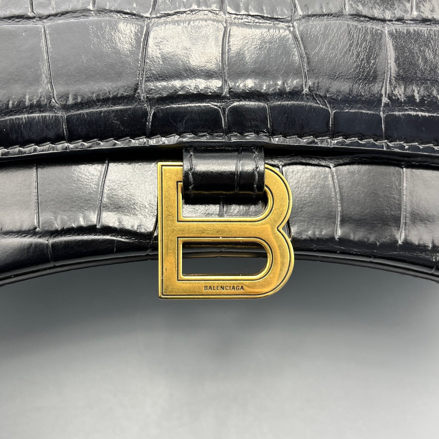 Balenciaga - Hourglass - Leather - Black - (small)