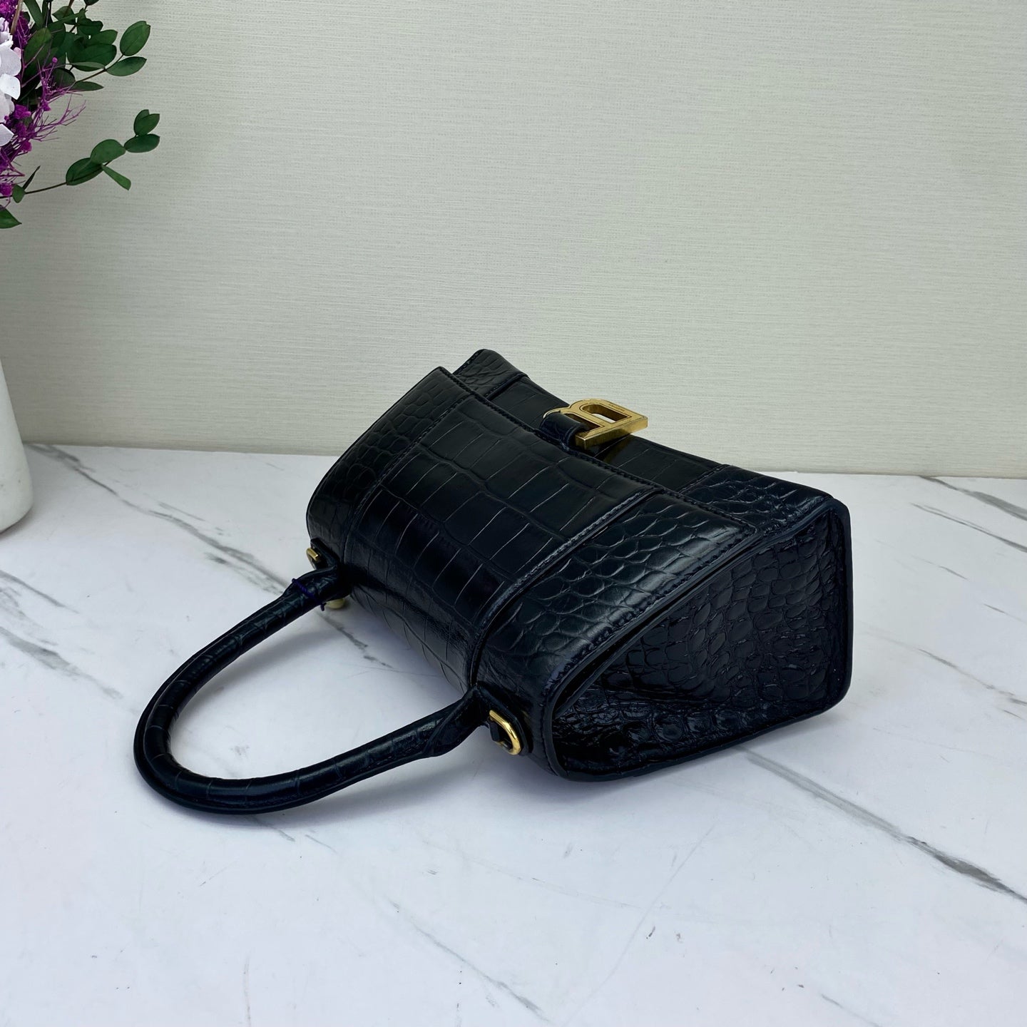 Balenciaga - Hourglass - Leather - Black - (Small)