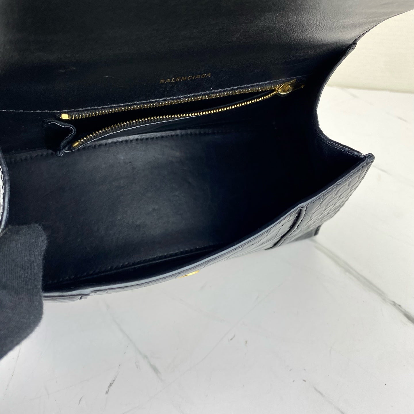 Balenciaga - Hourglass - Leather - Black - (Small)