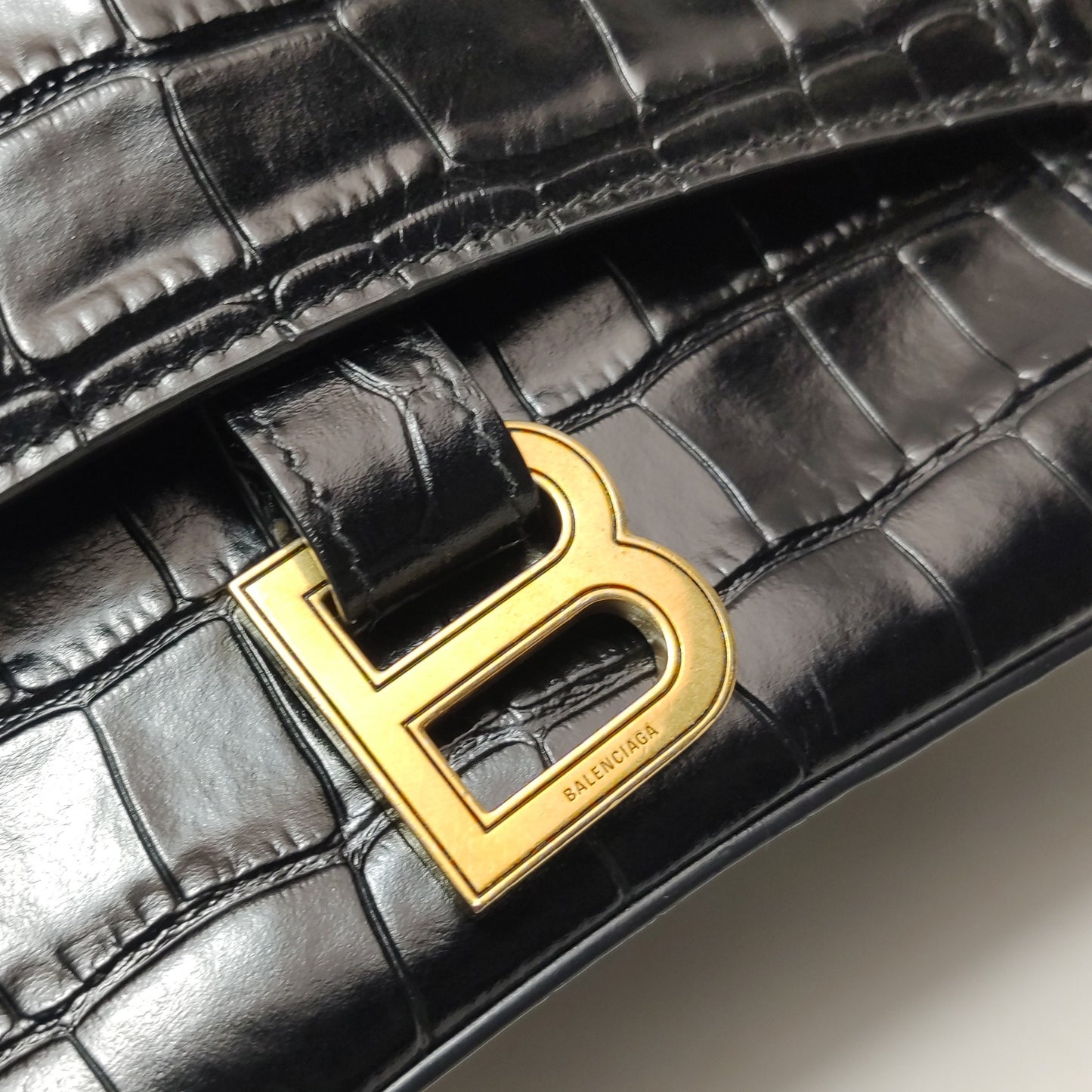 Balenciaga - Hourglass - Leather - Black - (Small)