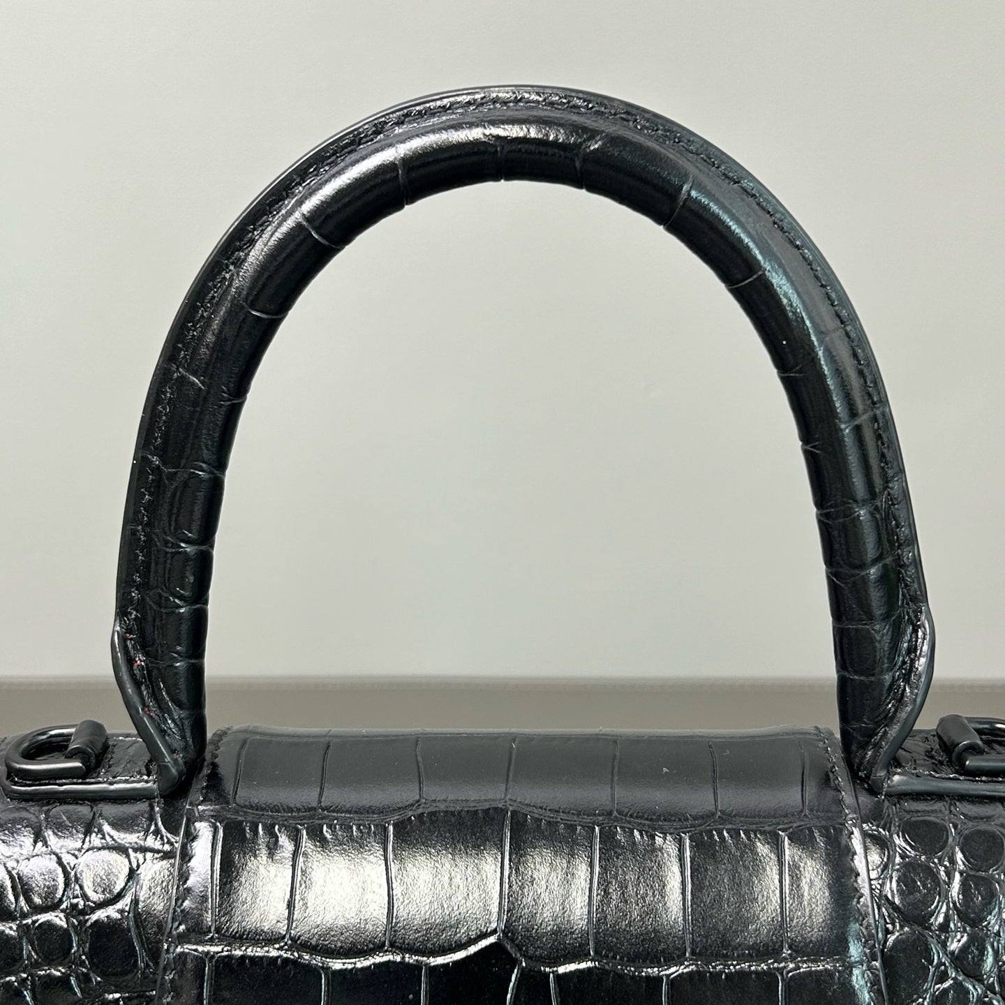 Balenciaga - Hourglass - Leather - Black - (small)