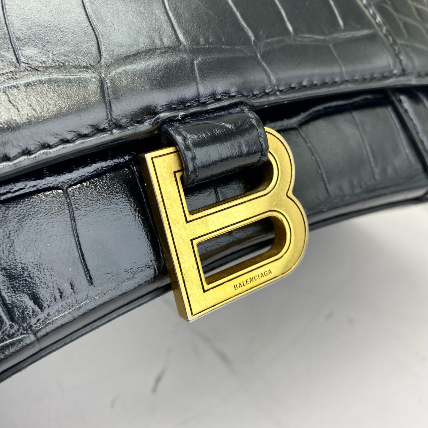 Balenciaga - Hourglass - Leather - Black - (Small)
