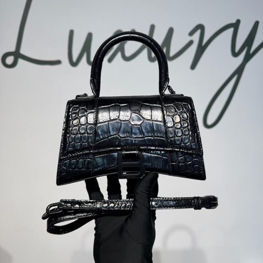 Balenciaga - Hourglass - Leather - Black - (XS)