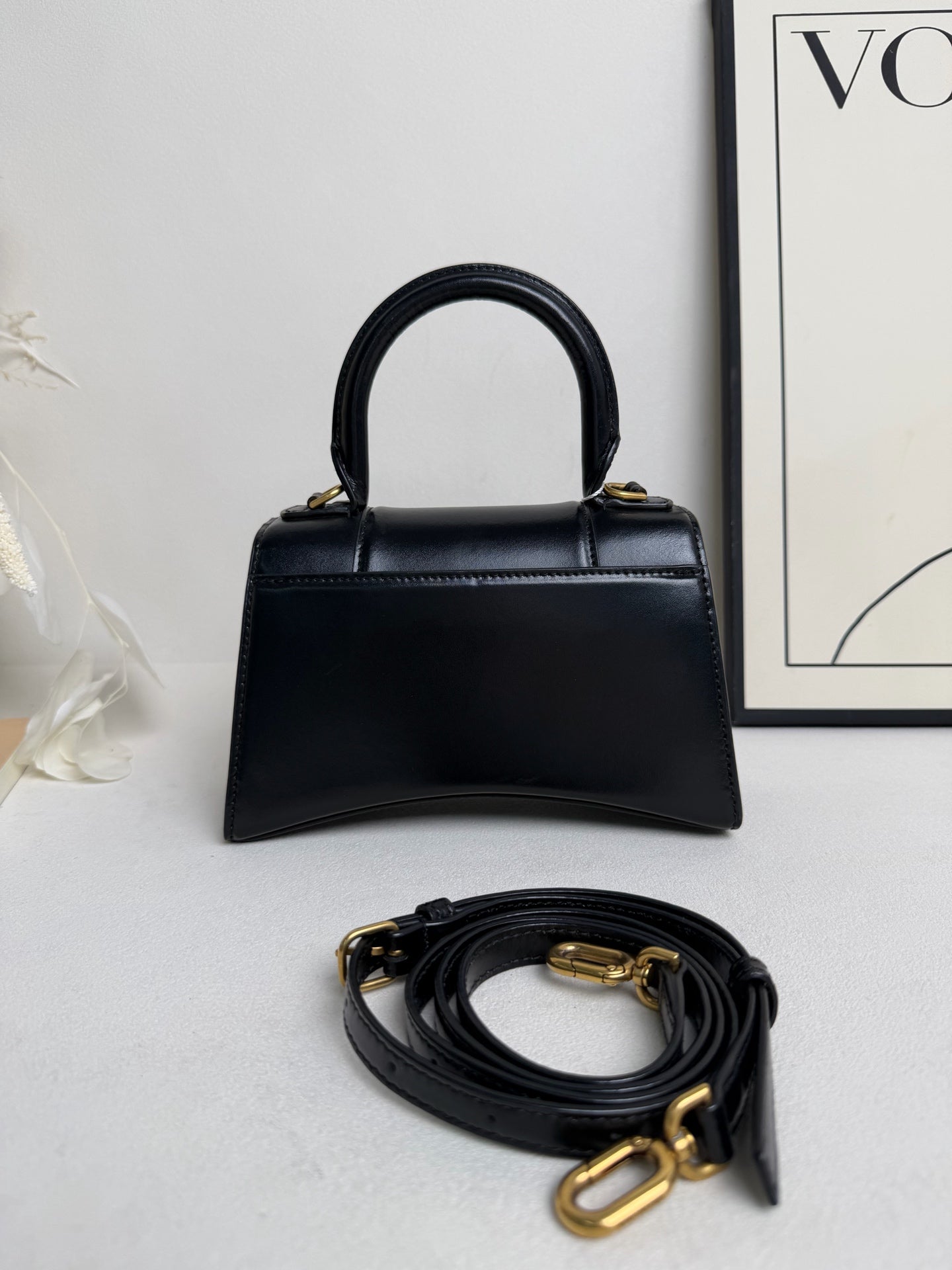 Balenciaga - Hourglass - Leather - Black - (XS)