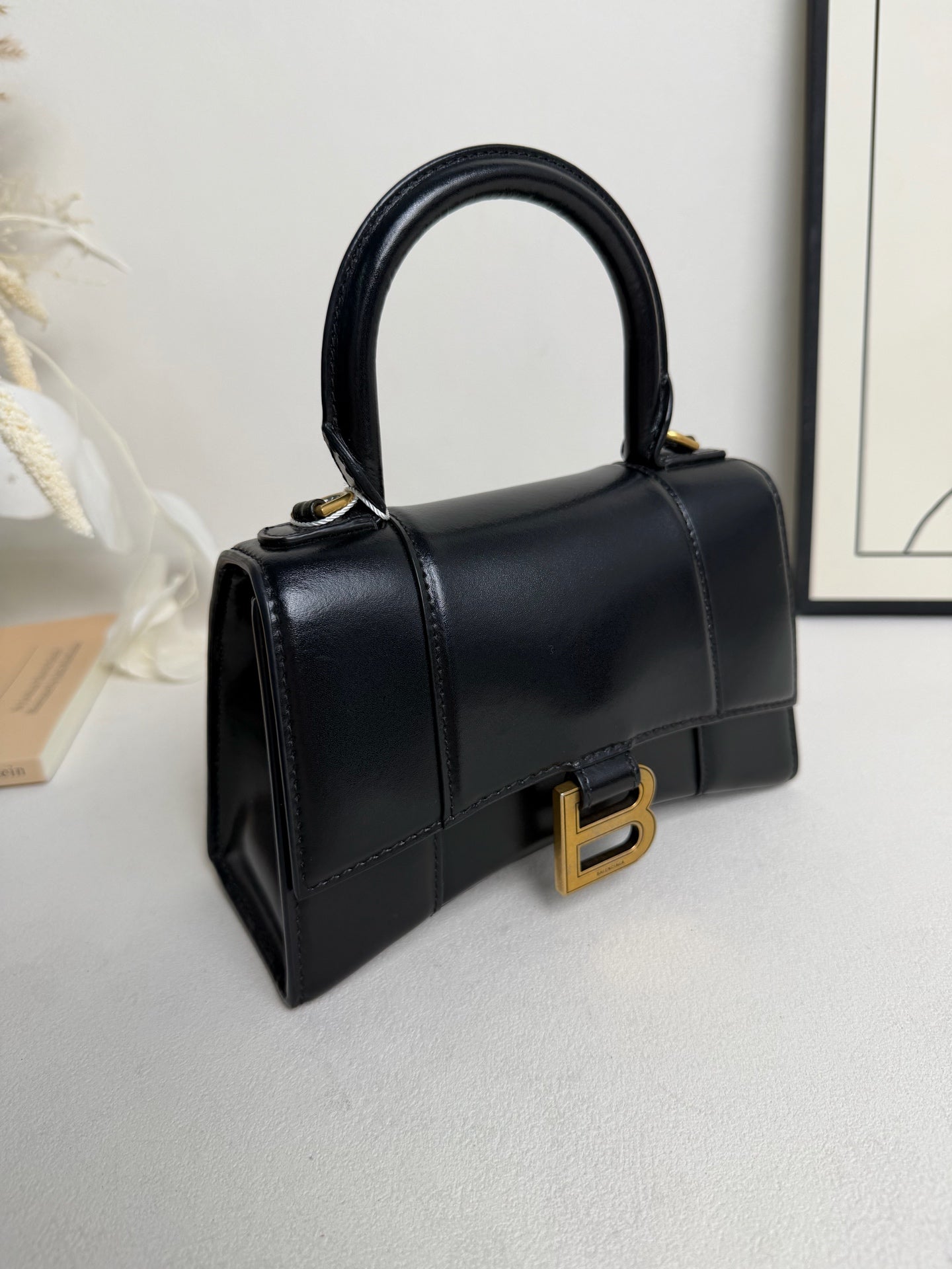 Balenciaga - Hourglass - Leather - Black - (XS)