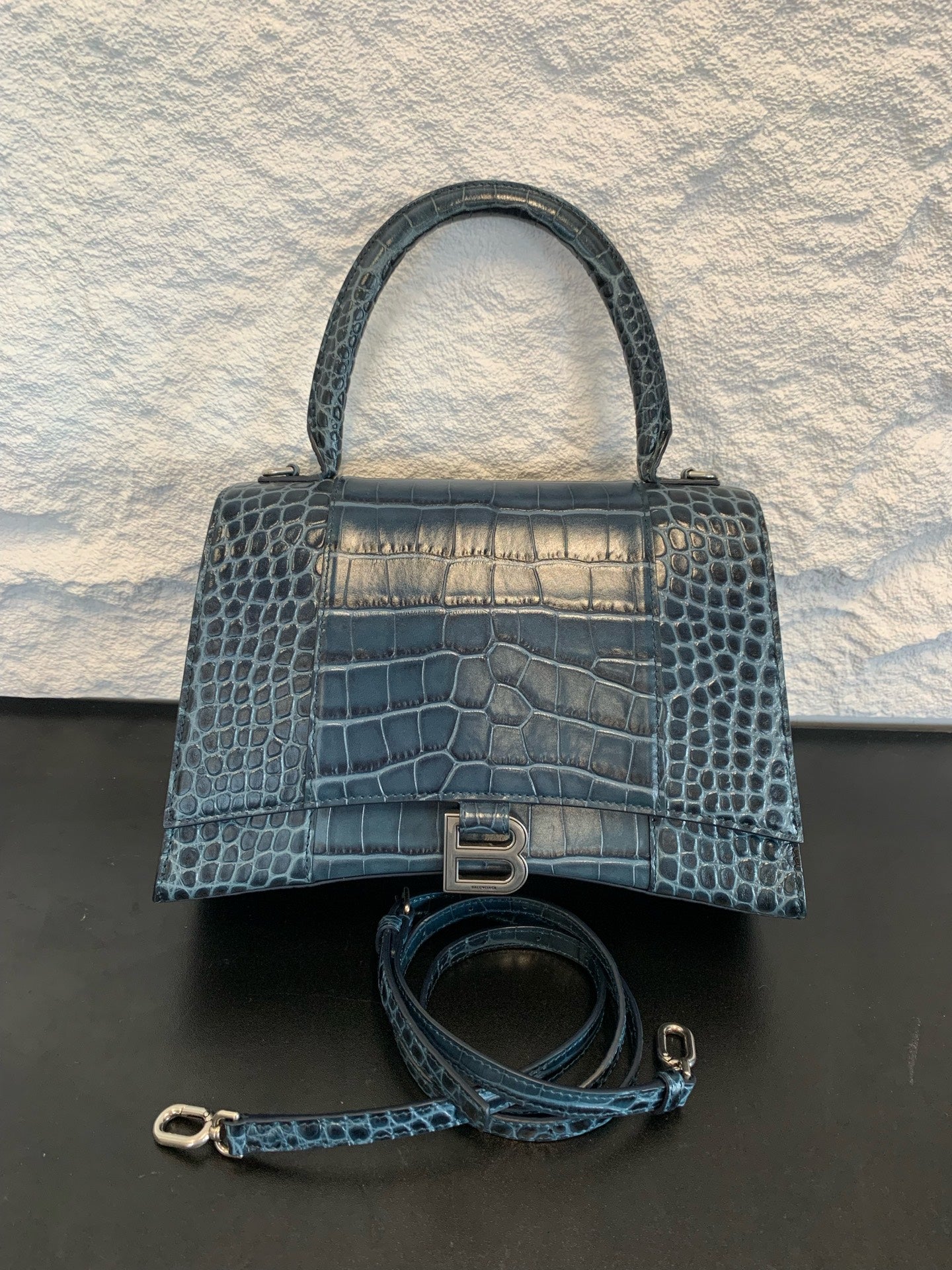 Balenciaga - Hourglass - Leather - Blue - (large)