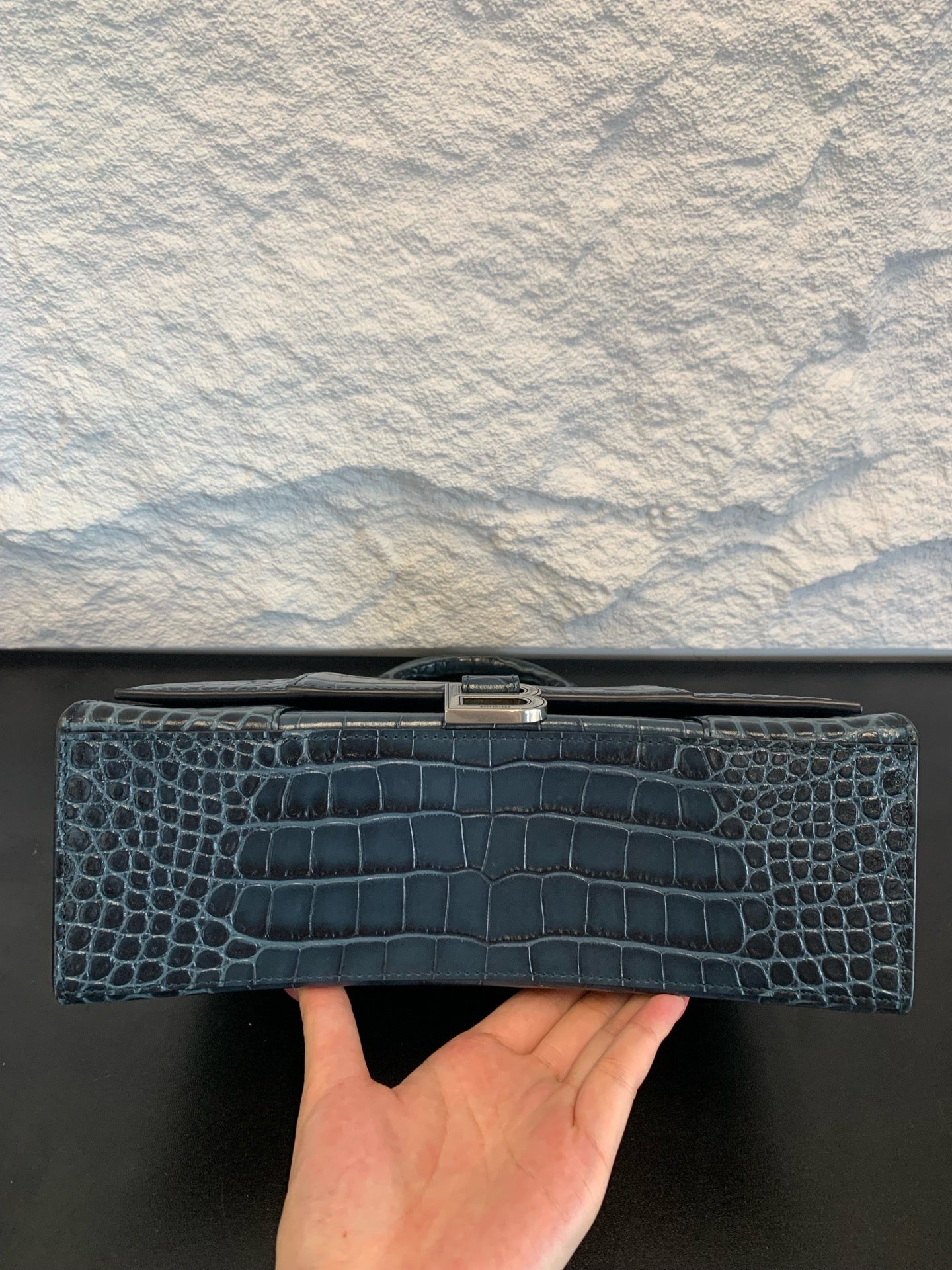 Balenciaga - Hourglass - Leather - Blue - (large)