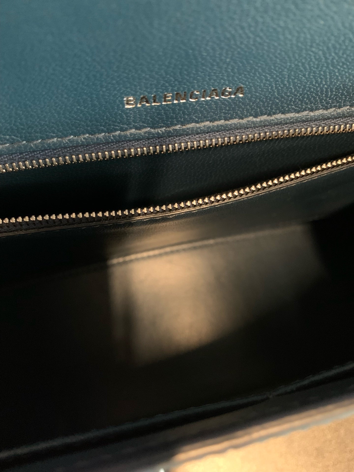 Balenciaga - Hourglass - Leather - Blue - (large)