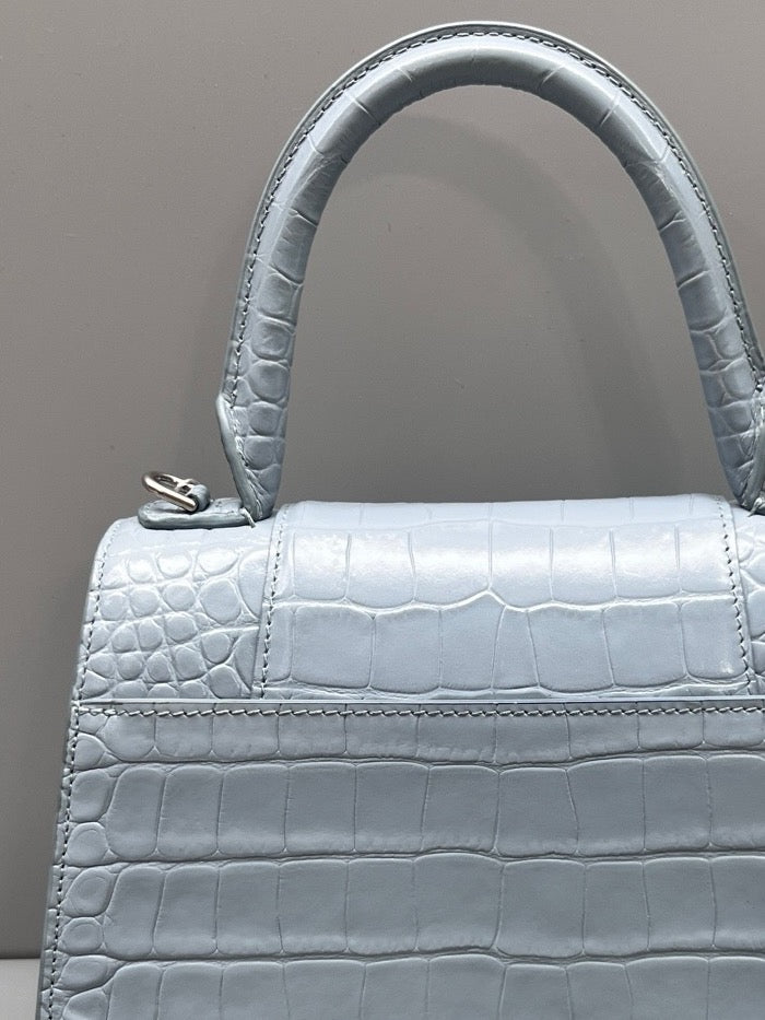 Balenciaga - Hourglass - Leather - Blue - (mini)