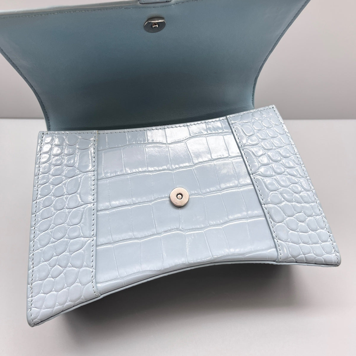 Balenciaga - Hourglass - Leather - Blue - (mini)