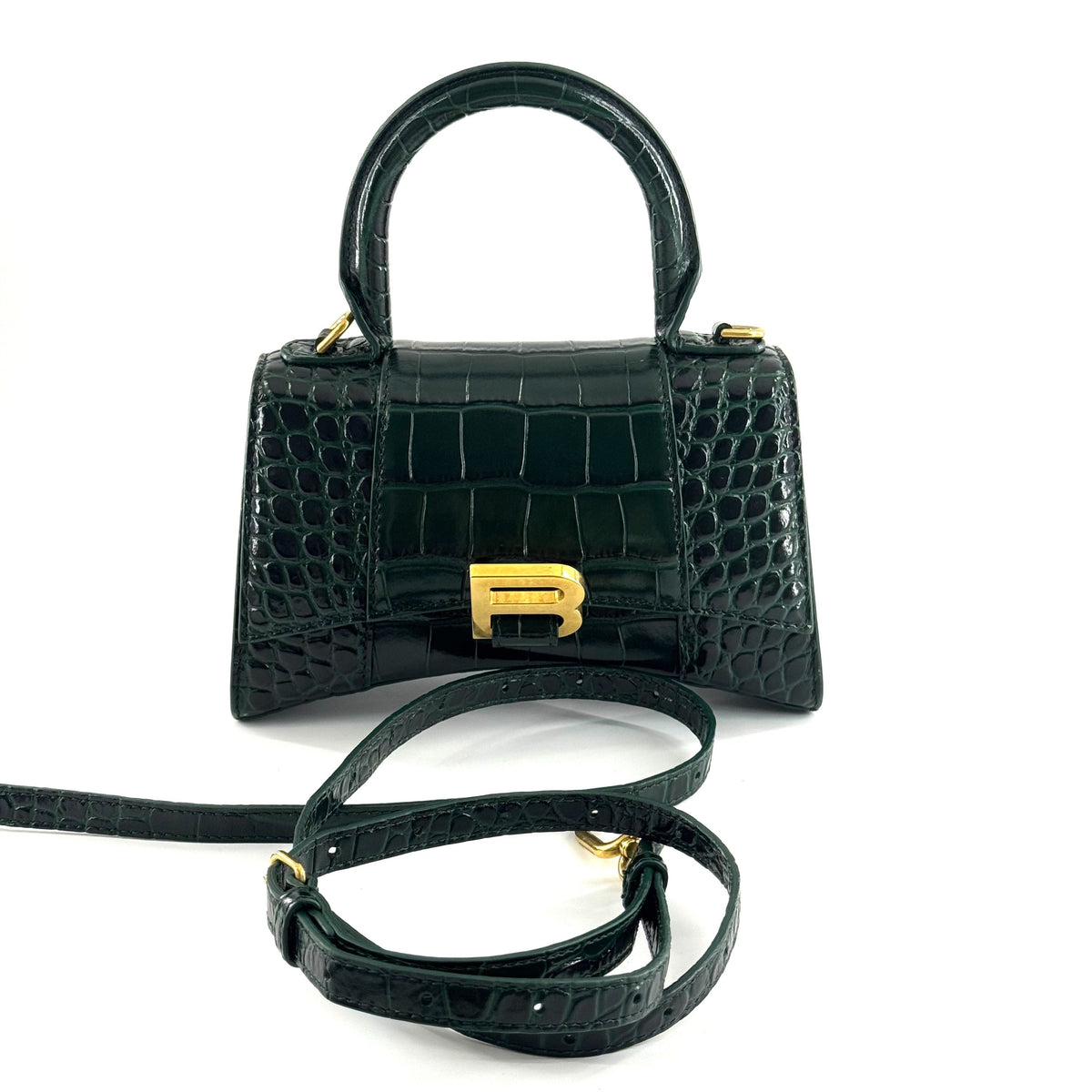Balenciaga - Hourglass - Leather - Green - (mini)