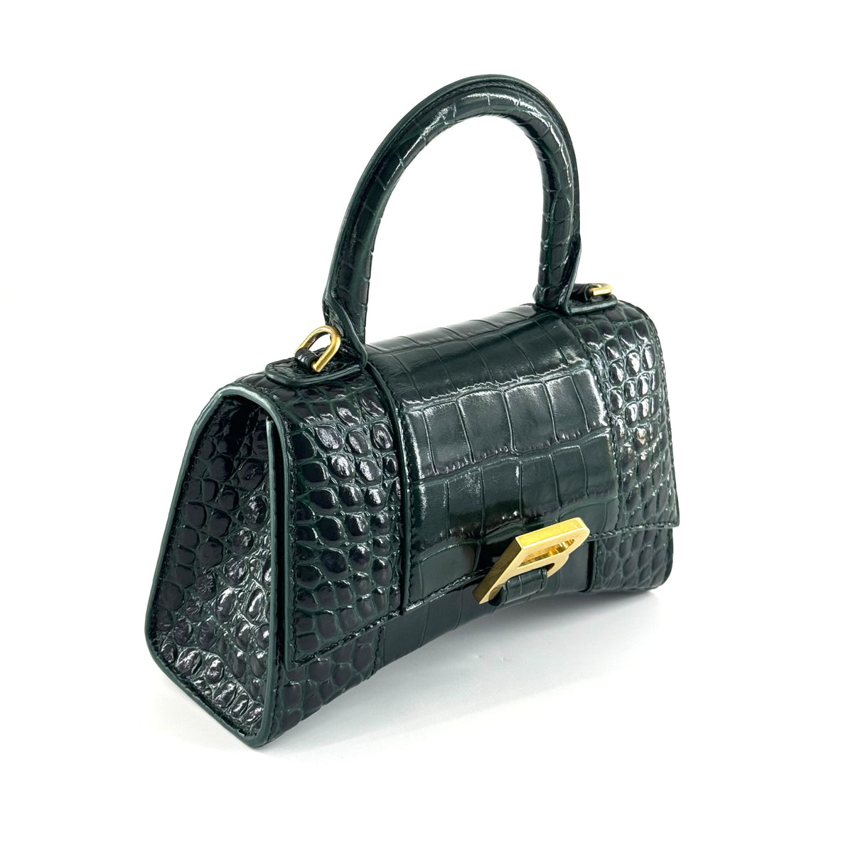 Balenciaga - Hourglass - Leather - Green - (mini)
