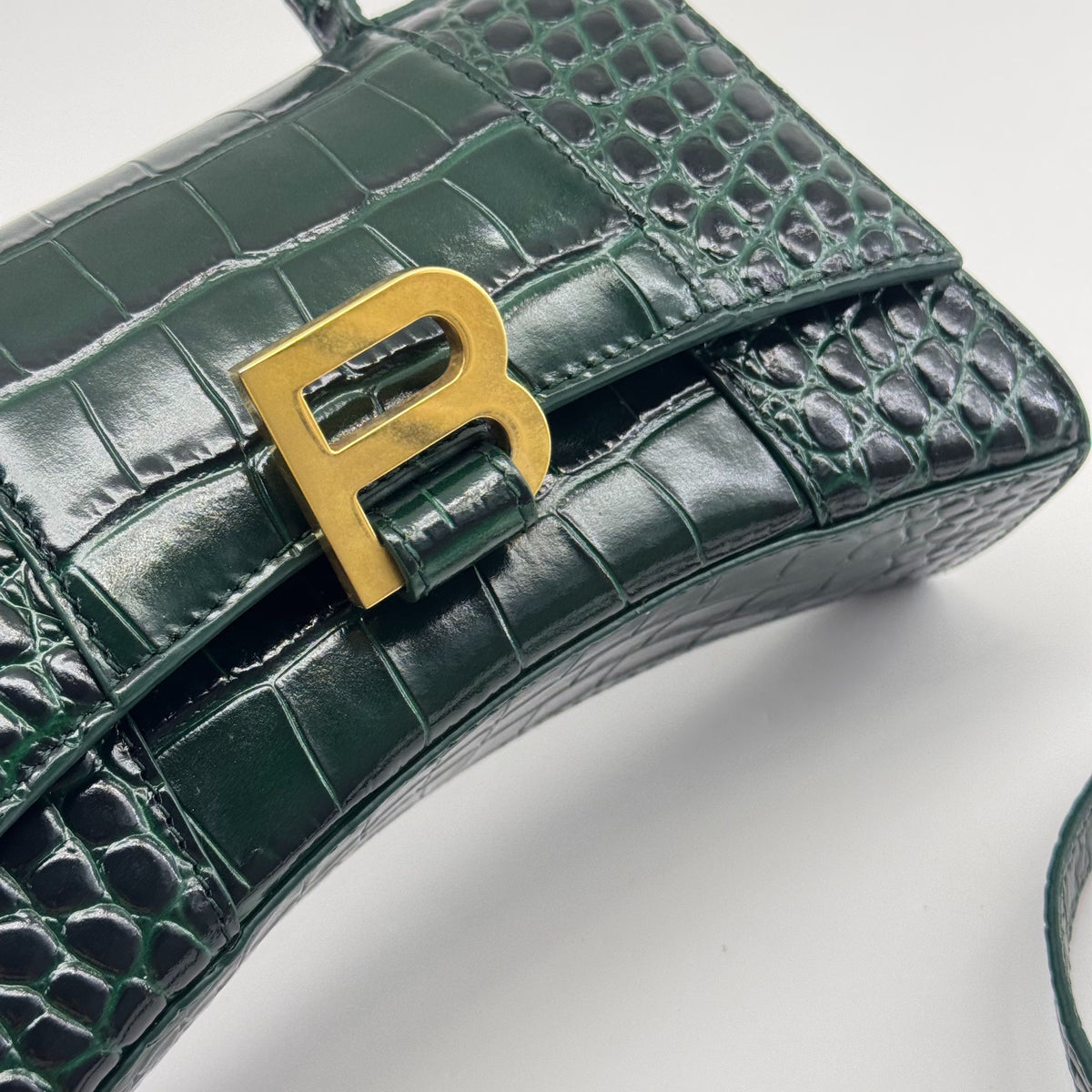Balenciaga - Hourglass - Leather - Green - (mini)