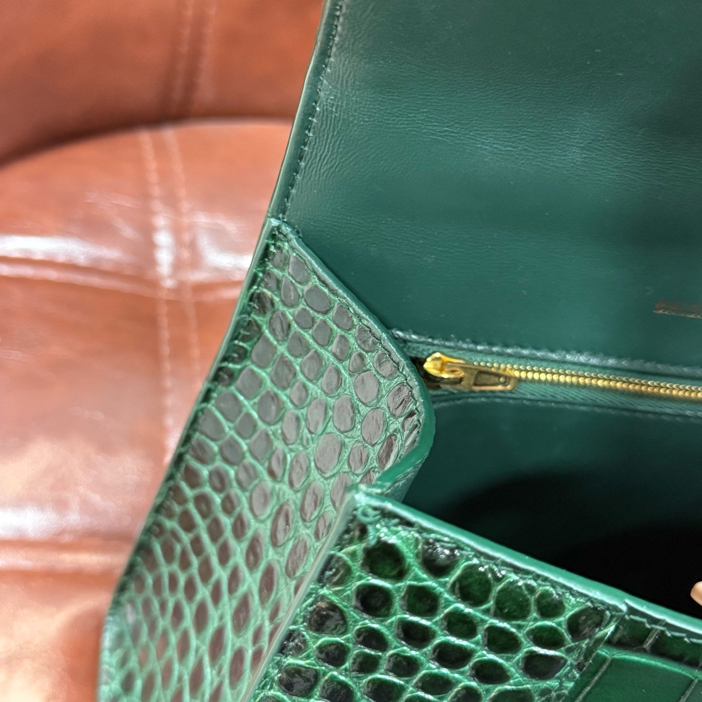 Balenciaga - Hourglass - Leather - Green - (small)