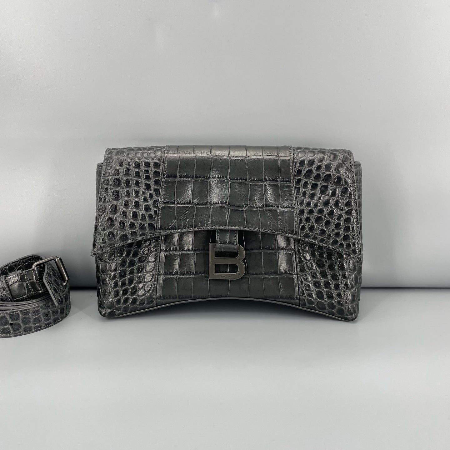 Balenciaga - Hourglass - Leather - Grey - (small)