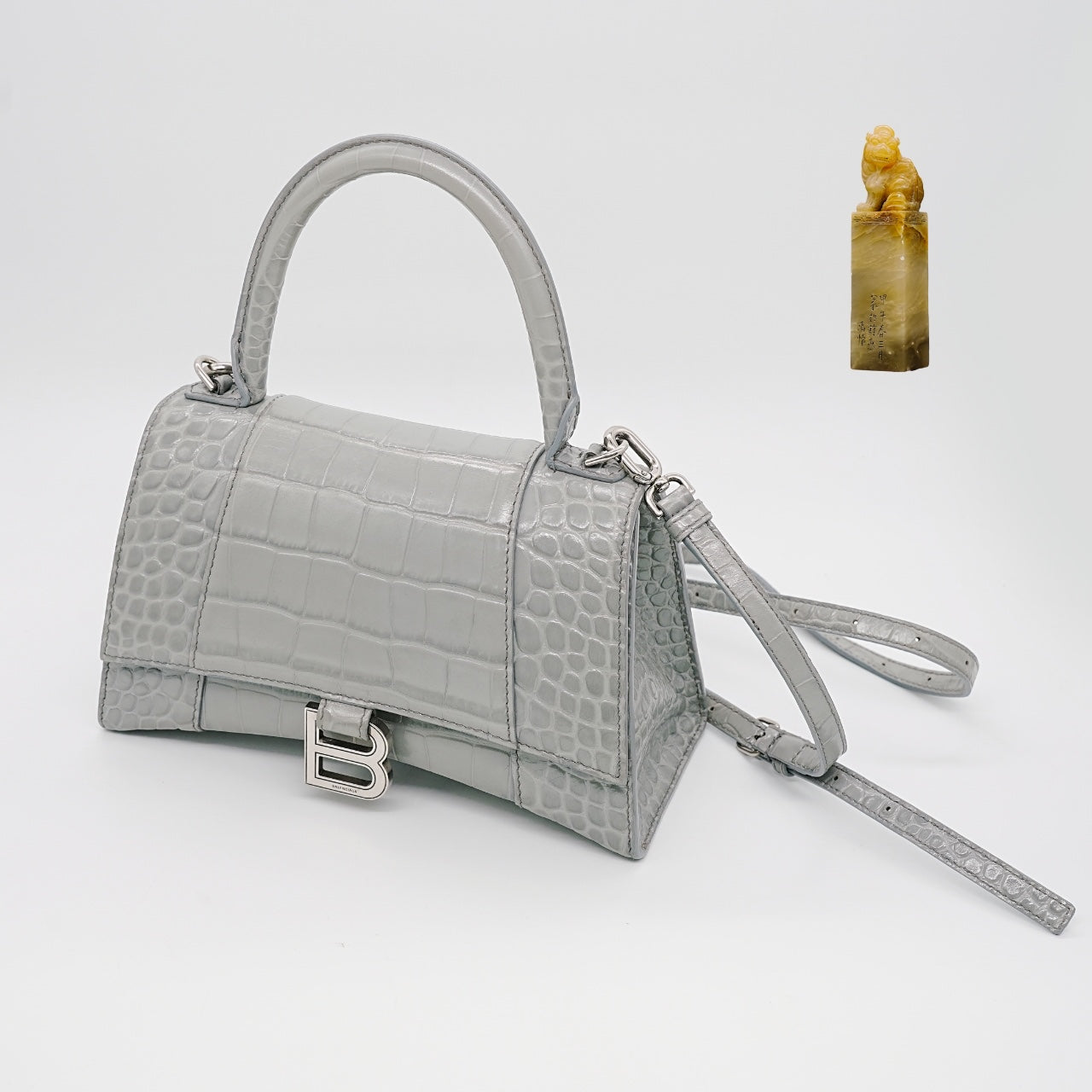Balenciaga - Hourglass - Leather - Grey - (small)