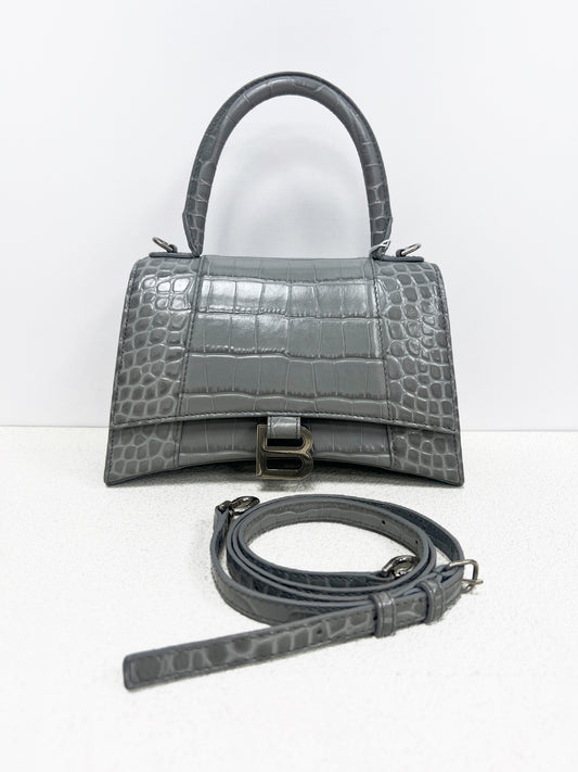 Balenciaga - Hourglass - Leather - Grey - (small)