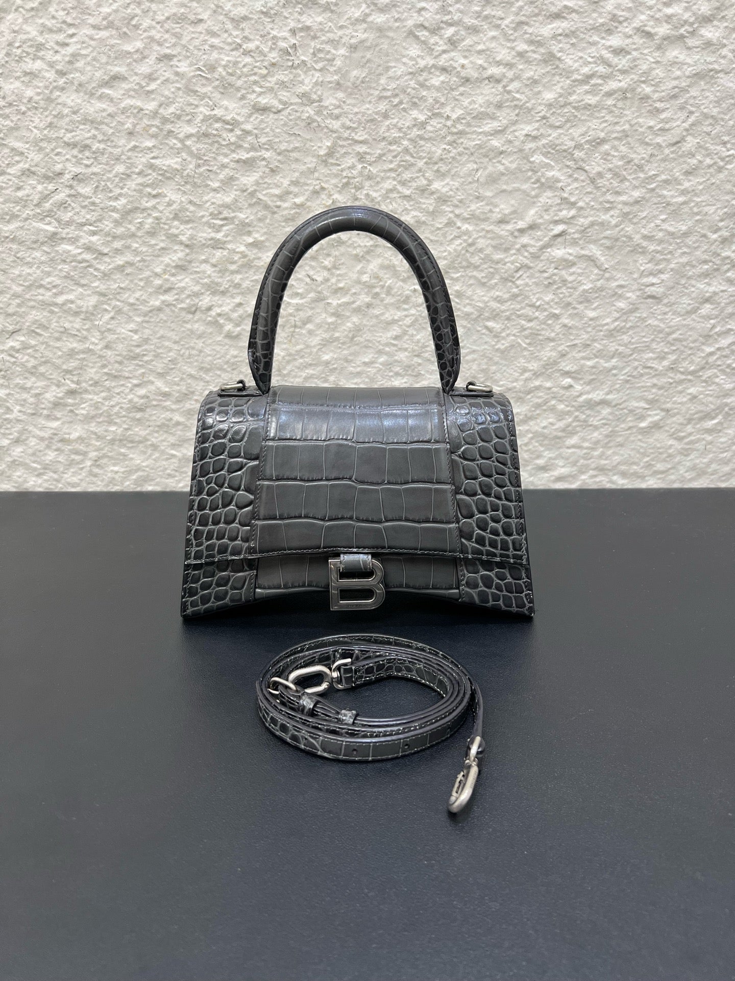Balenciaga - Hourglass - Leather - Grey - (small)