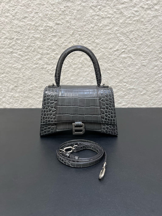 Balenciaga - Hourglass - Leather - Grey - (small)