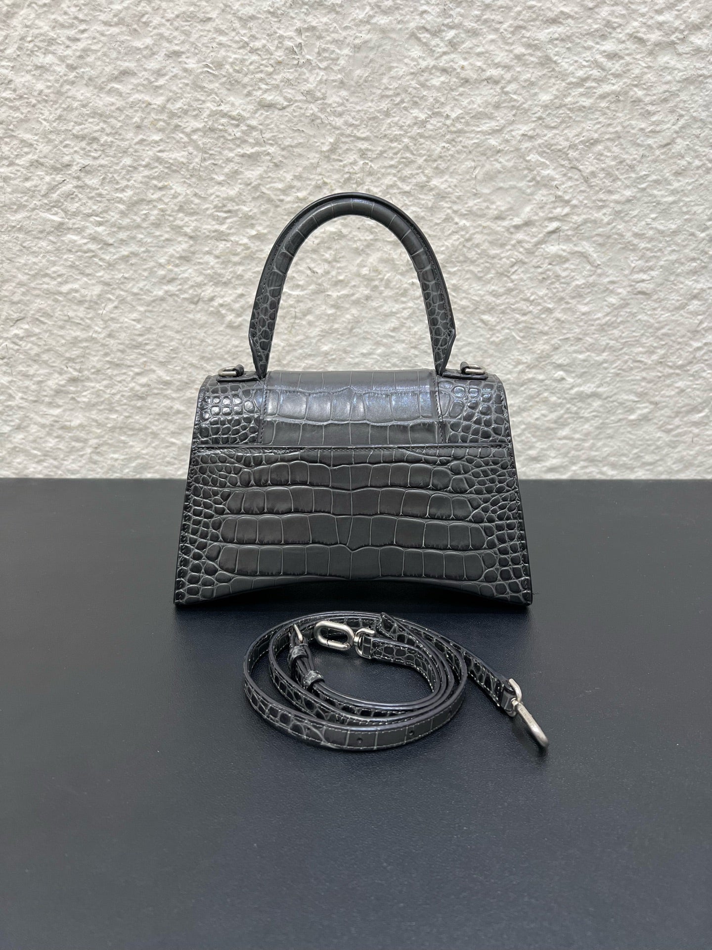 Balenciaga - Hourglass - Leather - Grey - (small)